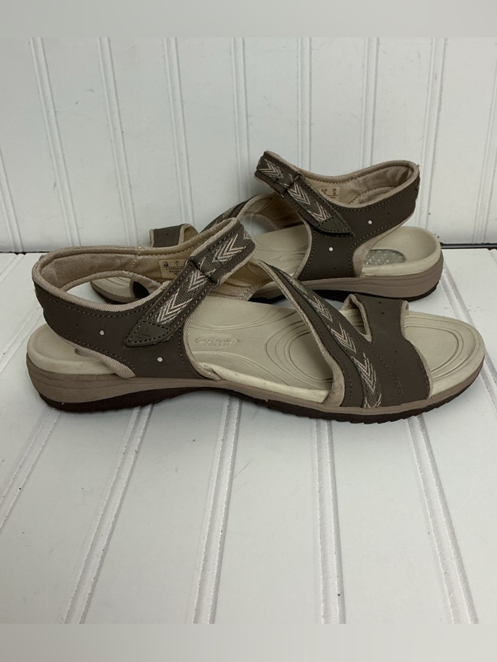 Dr Scholls Daydream Women’s Size 9 Brown Gel Cushion Insole Flat Comfort Sandals